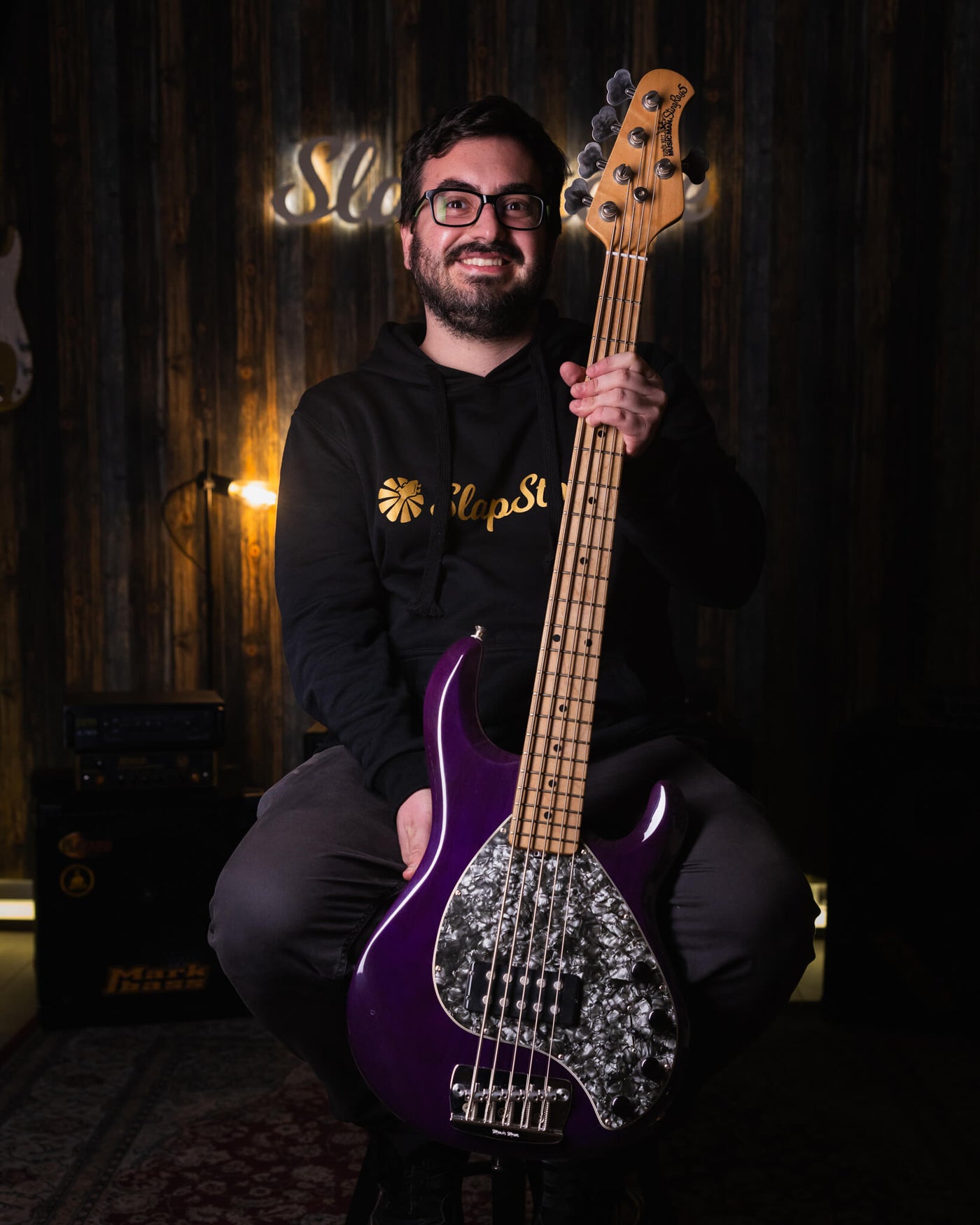 Musicman Stingray 5 Translucent Purple 2001 - Bajo Eléctrico