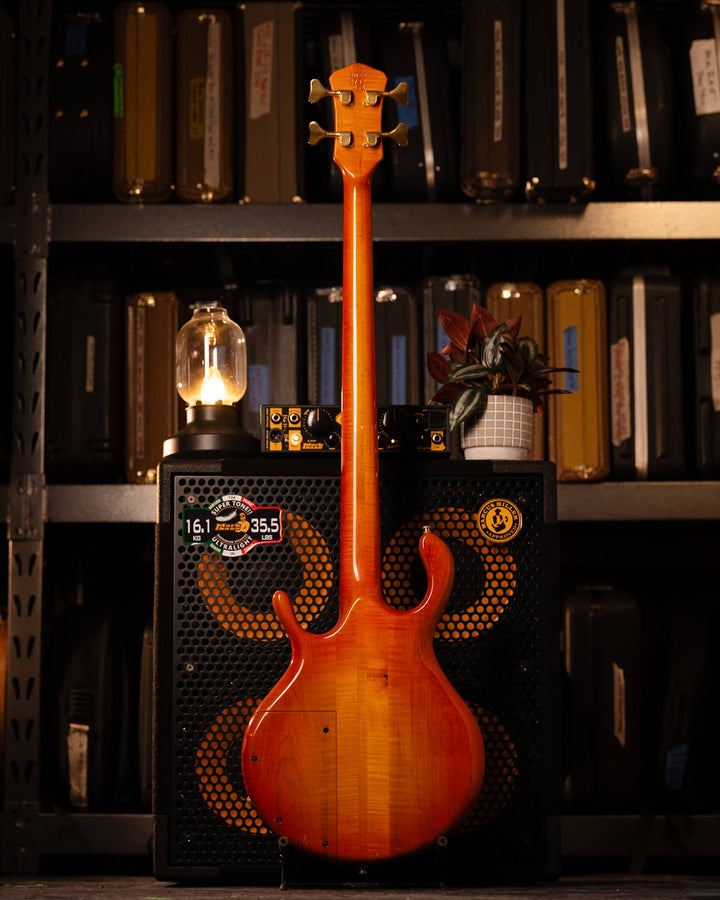Pedulla Custom MVP Fretless 4 Orange Sunburt 1995