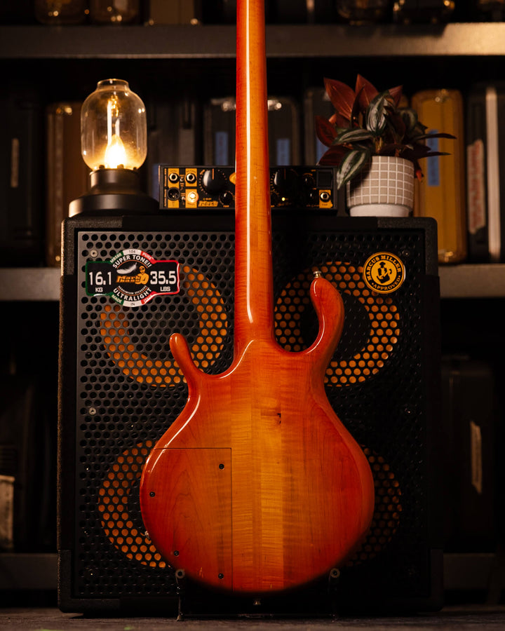 Pedulla Custom MVP Fretless 4 Orange Sunburt 1995