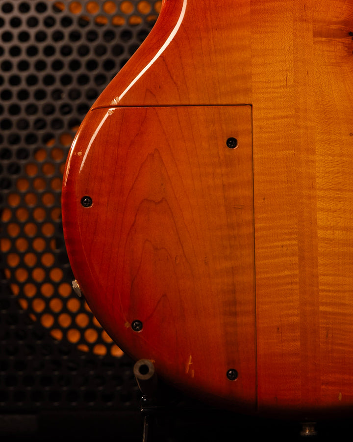 Pedulla Custom MVP Fretless 4 Orange Sunburt 1995