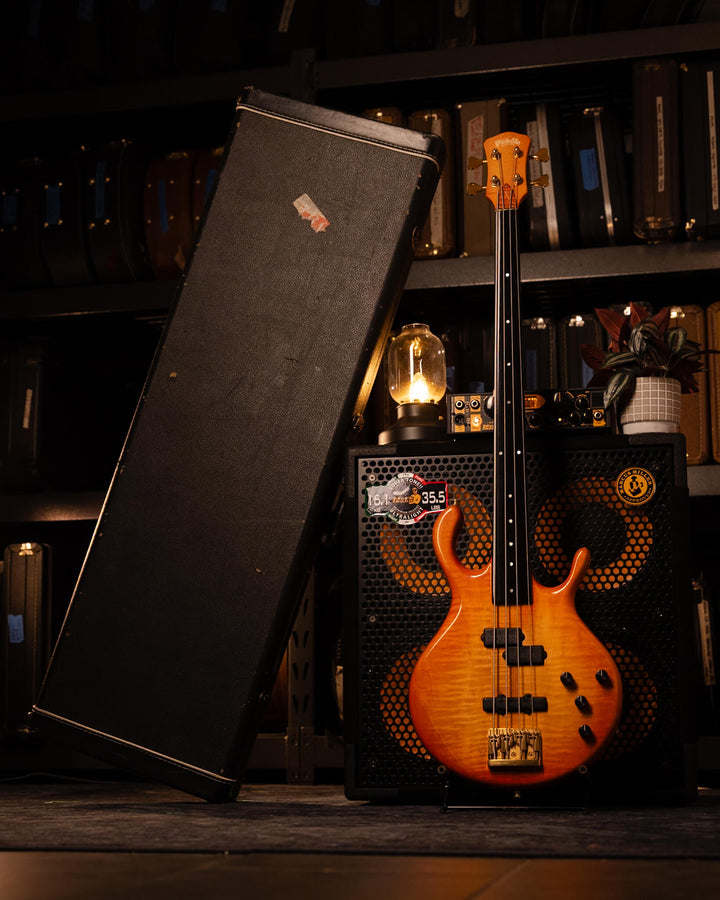 Pedulla Custom MVP Fretless 4 Orange Sunburt 1995