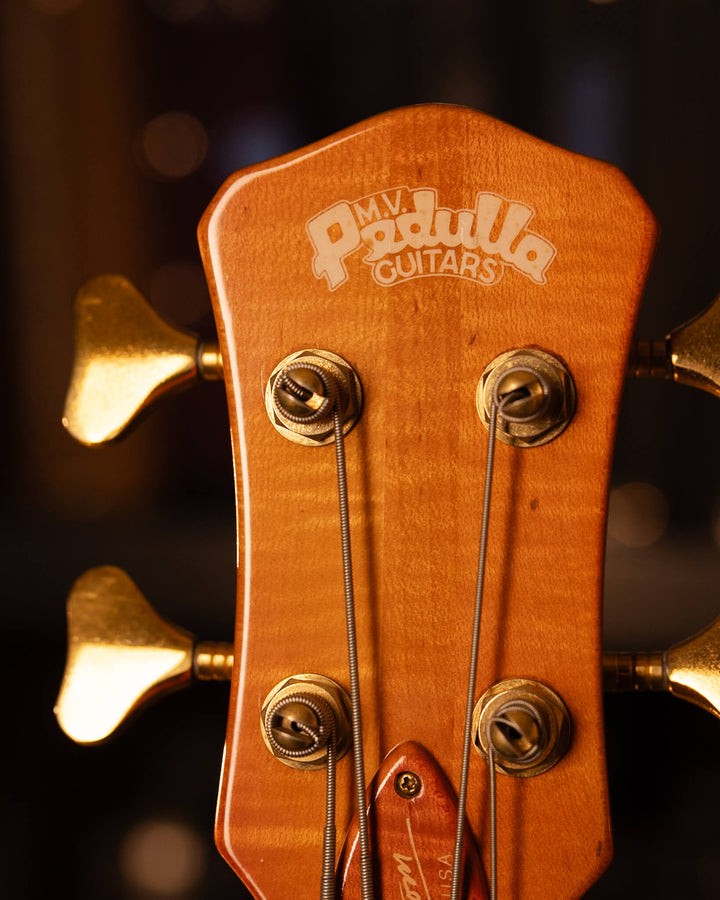 Pedulla Custom MVP Fretless 4 Orange Sunburt 1995