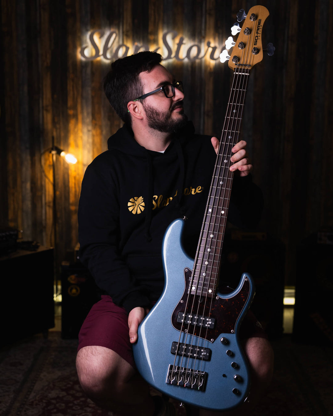 Soame H524 Lake Placid Blue 2018 - Bajo Eléctrico | Estos increíbles bajos toman todo lo bueno de modelos clásicos y le integran todas las mejoras que se han creado con el tiempo, detalles cómo sus necks encastrados a 6 tornillos, puente de alta masa y si