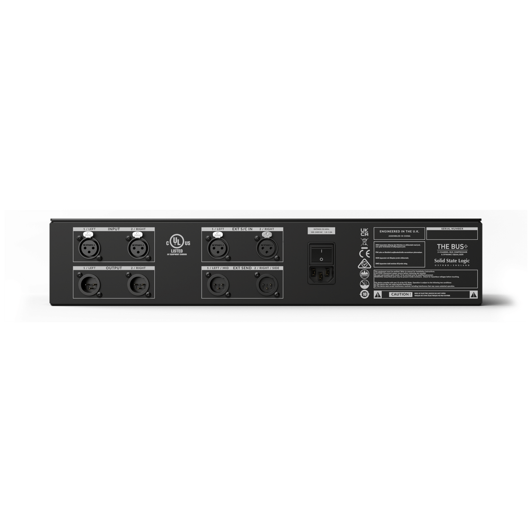 Solid State Logic "The Bus +" - Compresor de bus stereo | Si hay una sola pieza de equipo de procesamiento analógico que sea sinónimo de SSL, debe ser el compresor de bus SSL. Desde la primera consola SSL 4000B lanzada comercialmente en 1976 y a través de