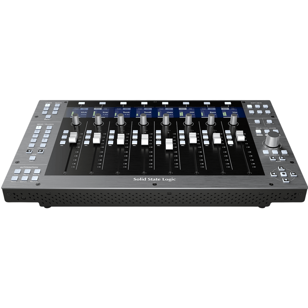 Solid State Logic UF8 - Controlador DAW USB | UF8 es el último controlador de estudio de SSL, diseñado para los flujos de trabajo de producción basados en DAW actuales y los tiempos de respuesta ultrarrápidos. UF8, un controlador DAW avanzado expandible d