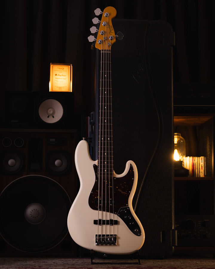 Fender V American Professional II Jazz Bass Olympic White 2022
