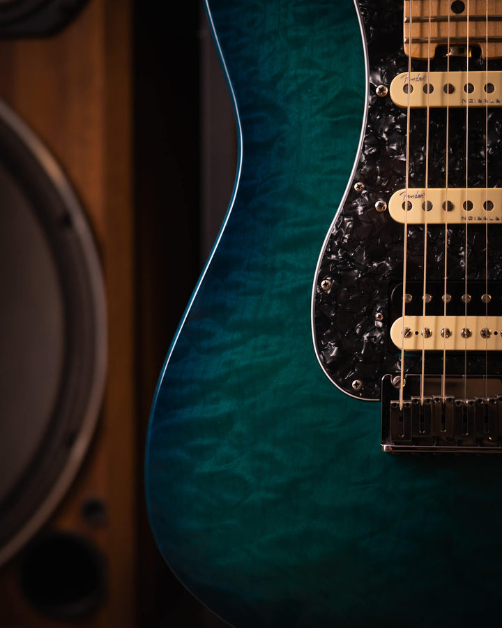 Fender American Elite Stratocaster LTD QMT Aqua Marine Metallic 2019