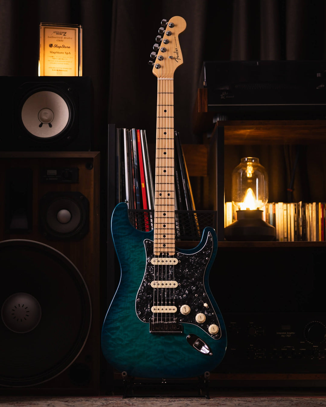 Fender American Elite Stratocaster LTD QMT Aqua Marine Metallic 2019