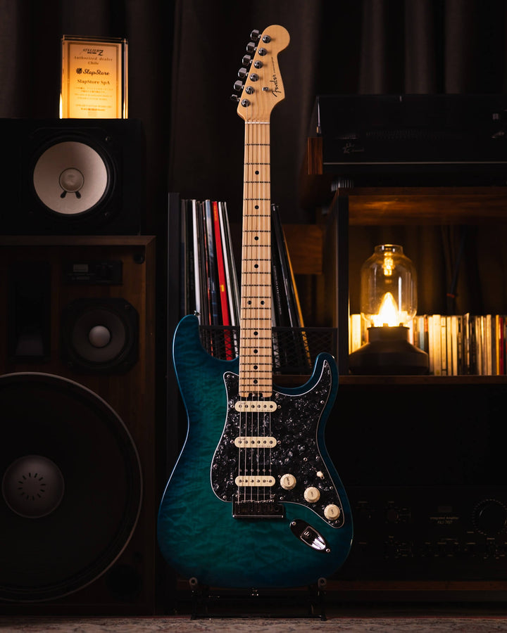 Fender American Elite Stratocaster LTD QMT Aqua Marine Metallic 2019