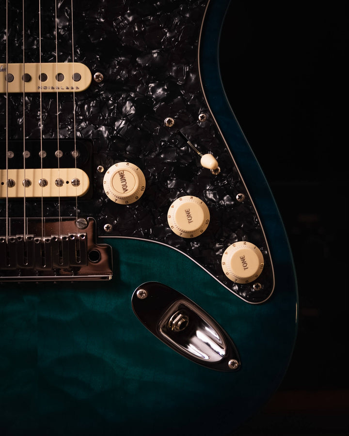 Fender American Elite Stratocaster LTD QMT Aqua Marine Metallic 2019