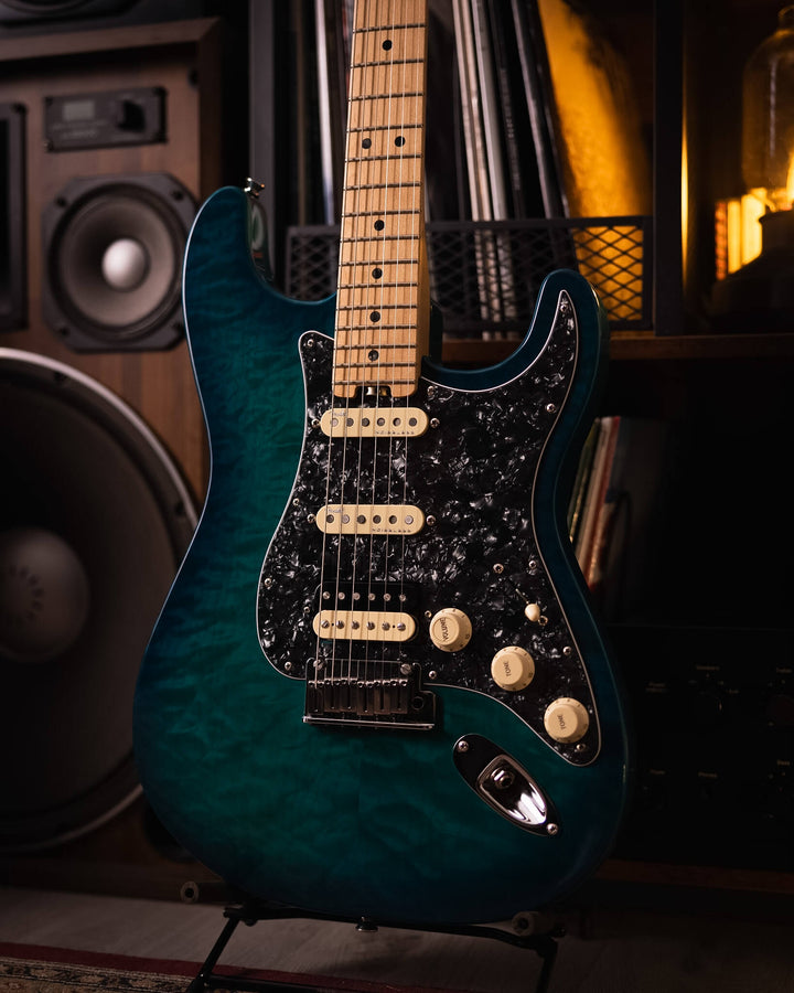 Fender American Elite Stratocaster LTD QMT Aqua Marine Metallic 2019