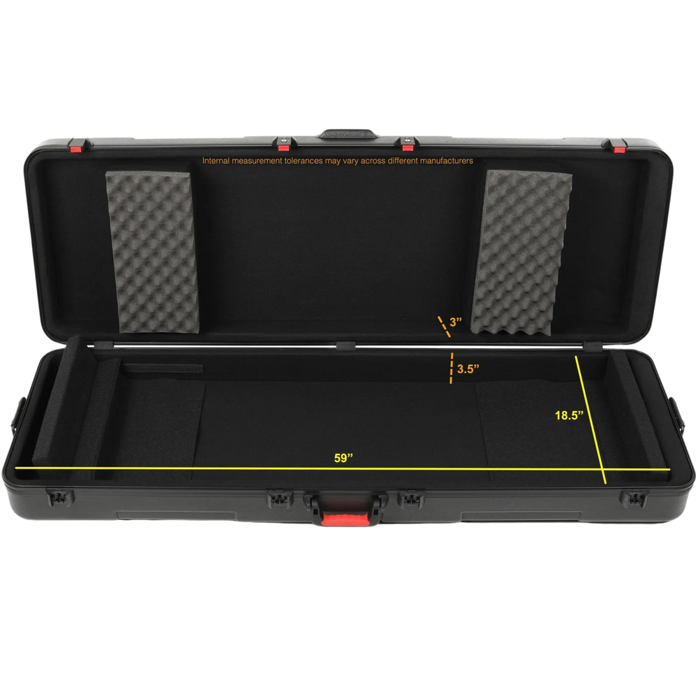 Gator GTSA-KEY88 TSA Series - Case De Teclado - Stock B | Estuche para Teclado Construido según Especificaciones ATA y Militares Ya sea que transportes tu teclado en avión o simplemente necesites un estuche resistente para él, la serie Gator TSA/ATA es pe