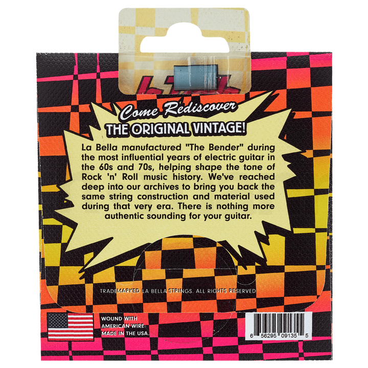 LaBella Super Bender (9-42) - Cuerdas de Guitarra Eléctrica | LaBella se enorgullece de volver a presentar uno de los set de cuerdas para guitarras eléctricas más vendidos de todos los tiempos, las cuerdas "The Bender". Dada la tendencia actual de captura