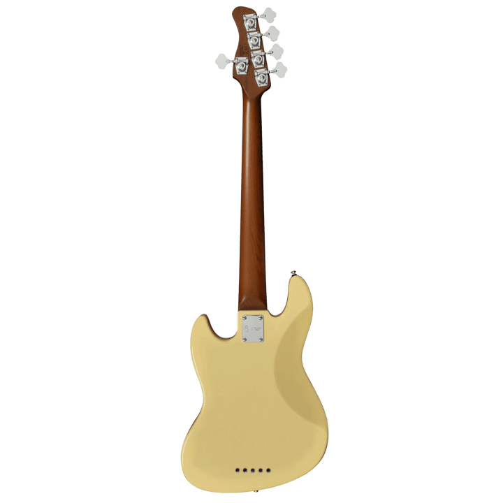 Sire V5-5 Vintage White (2nd Gen) - Bajo Eléctrico | Si me hubiesen mostrado los bajos Sire guiándonos solamente por el precio, habría tenido muchas dudas sobre qué tan buenos serían. Afortunadamente, tuve la oportunidad de ver uno y tocarlo sin saber cuá