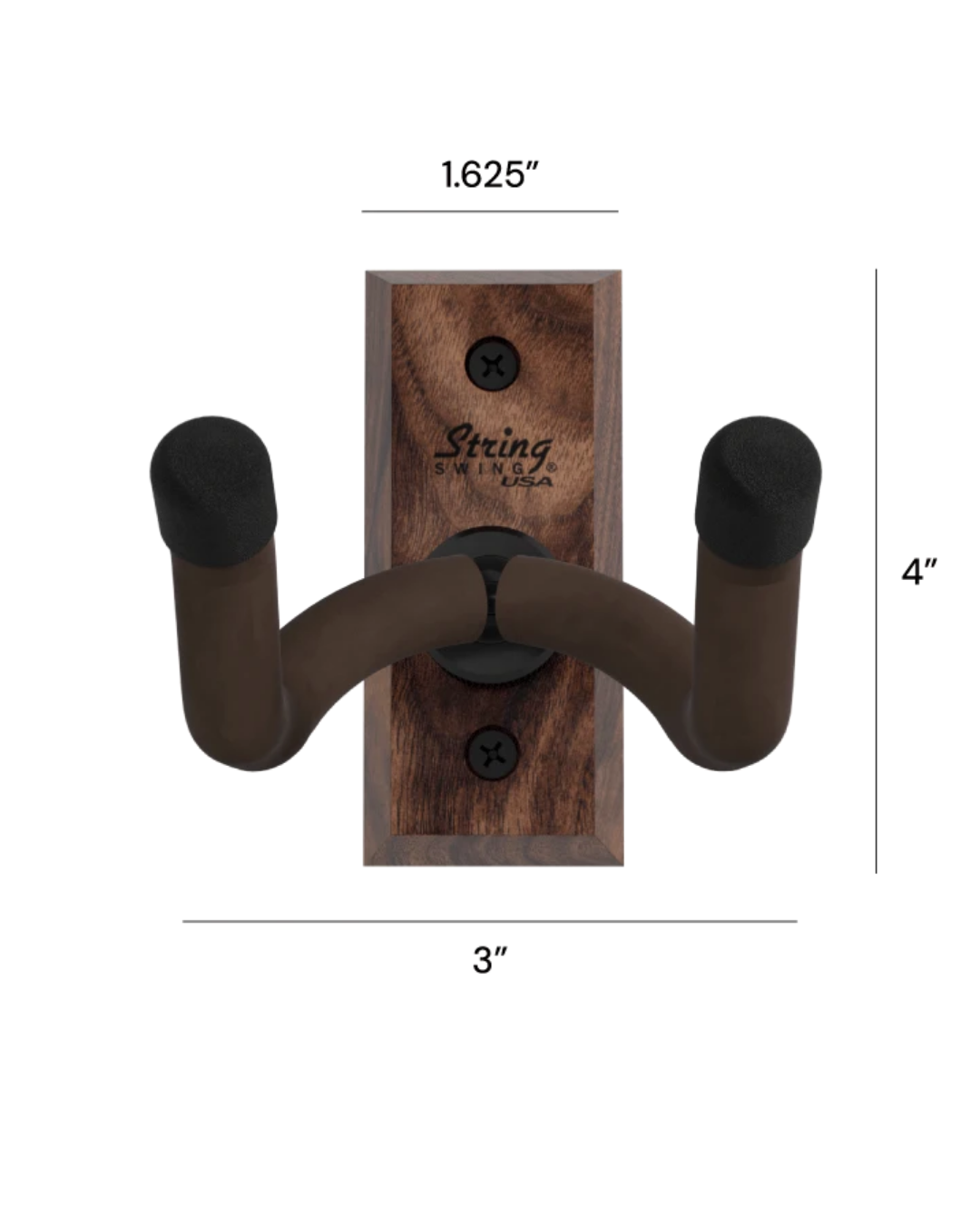String Swing Soporte de Pared Para Instrumento Nogal/Negro