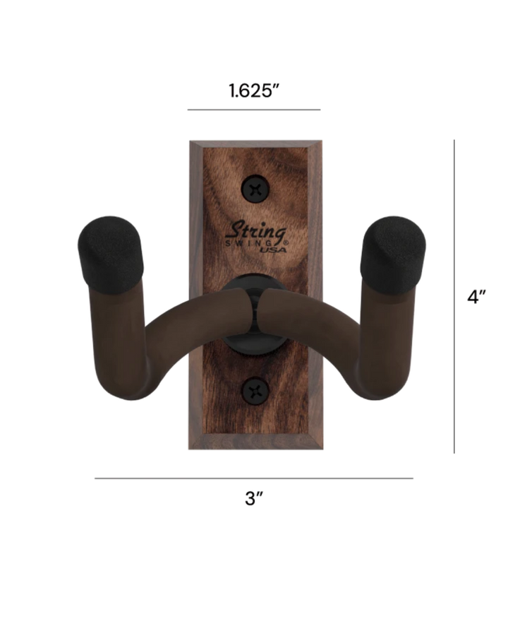 String Swing Soporte de Pared Para Instrumento Nogal/Negro