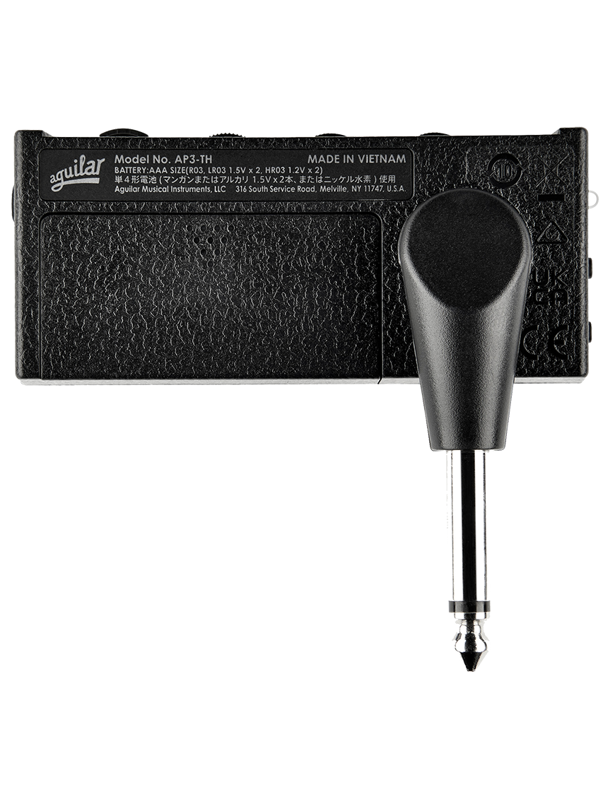 Aguilar amPlug3 Tone Hammer® - Amplificador de audífonos para bajo | Inspirado en su icónico homónimo, el amPlug3 Tone Hammer® incorpora el sonido cálido, rico y dinámico del amplificador Tone hammer en la plataforma amPlug 3 compacta y portátil: perfecta