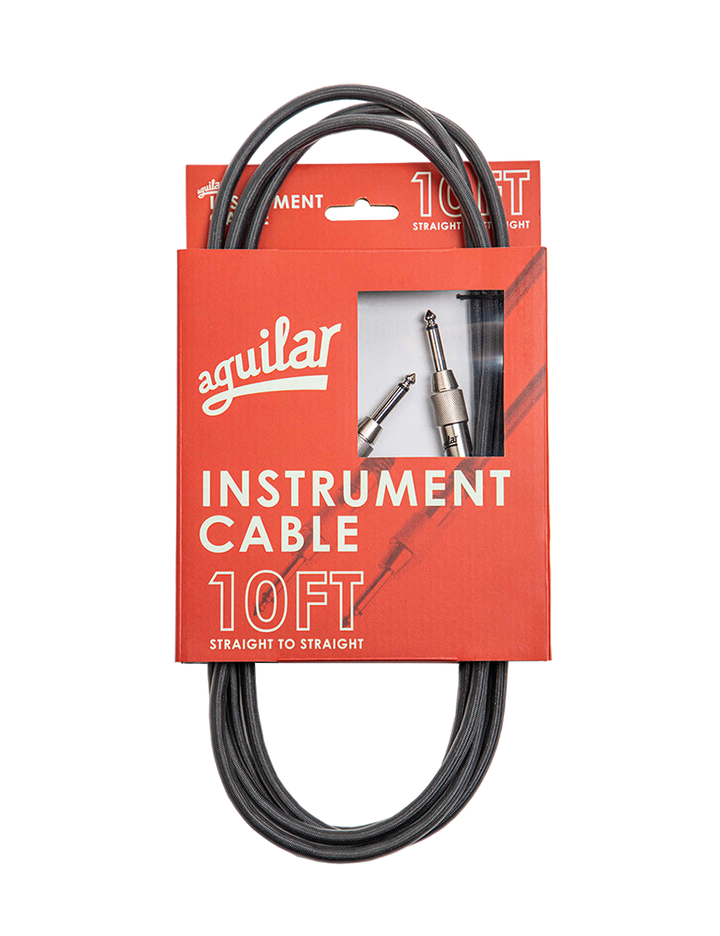 Aguilar INST10SS 3 mts - Cable de Instrumento | Descubra la vanguardia del sonido con los cables para instrumentos de Aguilar, diseñados por expertos para el músico profesional. Diseñados por y para bajistas, combinan un sonido excelente, una calidad de c