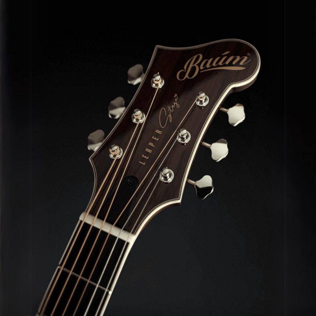 Baum Leaper Stage Deep Honey Burst - Guitarra Electroacústica | Baum presenta la mejor guitarra acústica.La Leaper Stage está hecha de maderas de tono de primera calidad, diseñada con nuestra atención al detalle, y tiene nuestra cómoda forma de cuello en