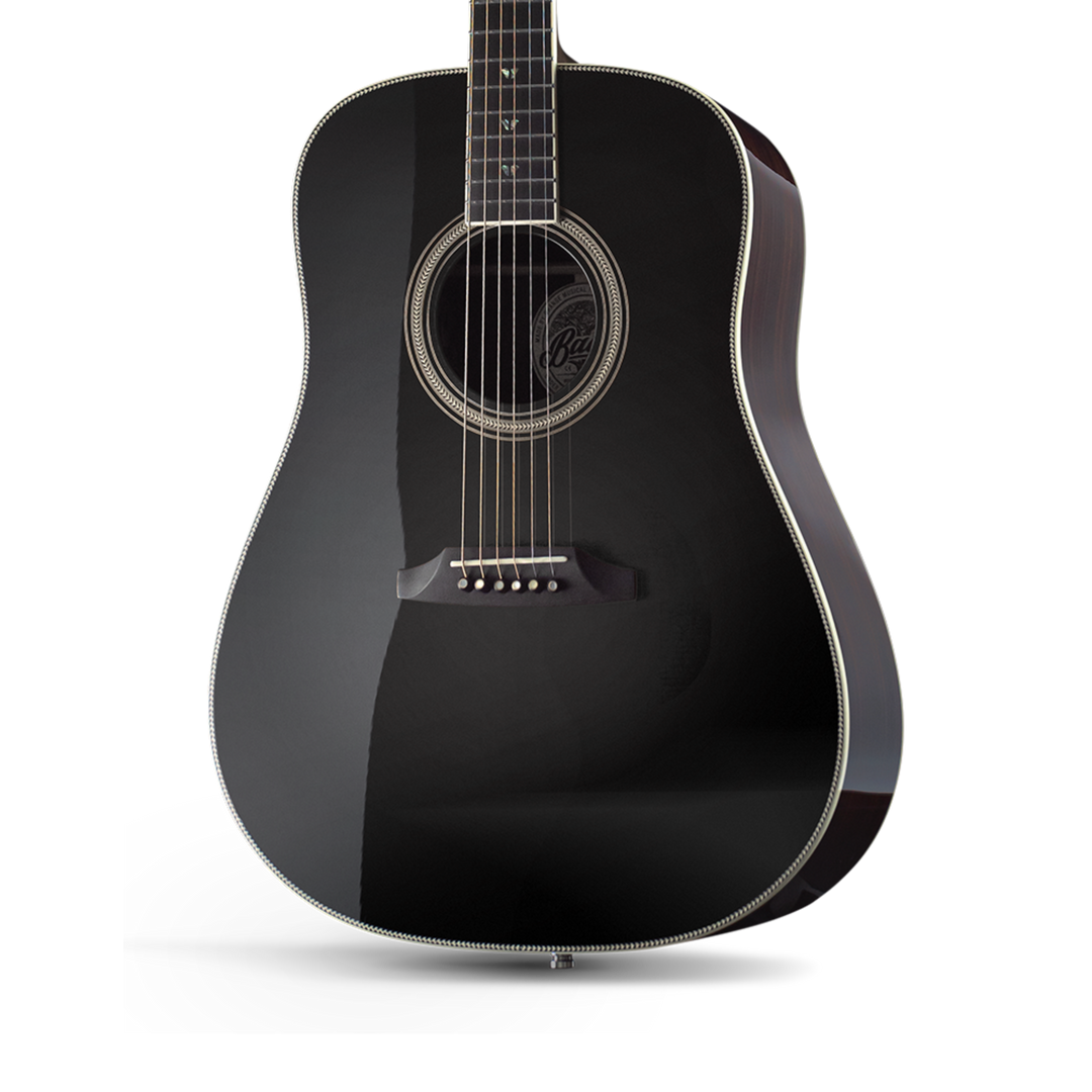 Baum Leaper Stage Pure Black - Guitarra Electroacústica | Baum presenta la mejor guitarra acústica.La Leaper Stage está hecha de maderas de tono de primera calidad, diseñada con nuestra atención al detalle, y tiene nuestra cómoda forma de cuello en C de B