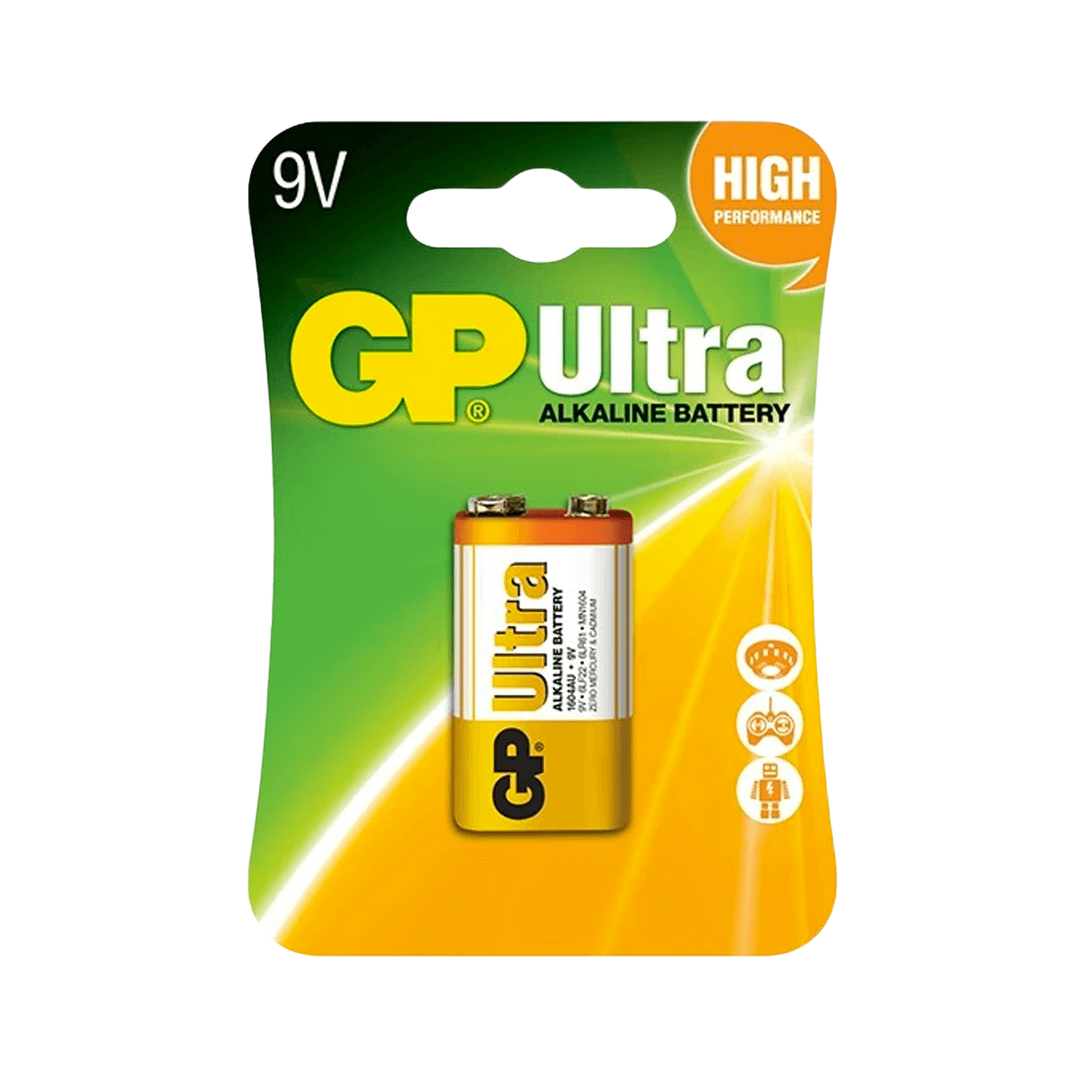 GP Ultra 9v Alkaline Battery | Batería de 9v | Gearhub