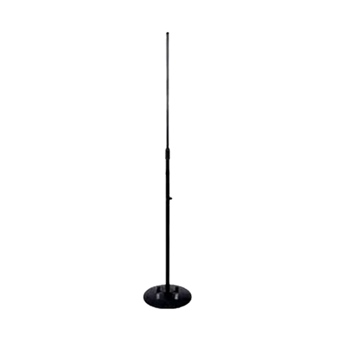 Hamilton KB235M - Atril Micrófono Recto con Base Redonda | Fabricado con materiales de alta calidad y durabilidad, este atril ofrece una excelente resistencia. Es ligero y fácil de transportar, con un rango de altura ajustable de 80cm a 1,55mts. Su base m