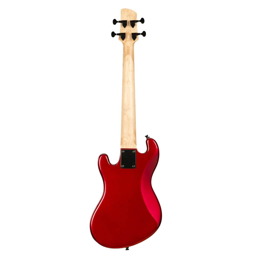 Ubass Kala Solid Body 4-String Candy Apple Red - Bajo Eléctrico | Inspirado en la serie original California U•BASS®, este innovador bajo de escala corta ofrece una nueva visión del U•BASS®. El U•BASS® de cuerpo sólido de Kala presenta una elegante forma d