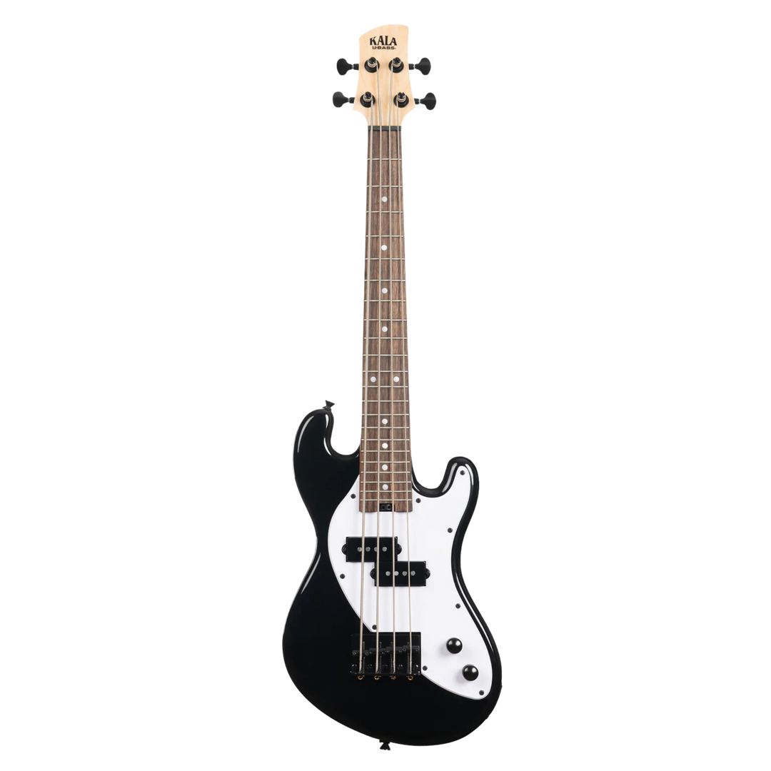 Ubass Kala Solid Body 4-String Jet Black - Bajo Eléctrico | Inspirado en la serie original California U•BASS®, este innovador bajo de escala corta ofrece una nueva visión del U•BASS®. El U•BASS® de cuerpo sólido de Kala presenta una elegante forma de cuer