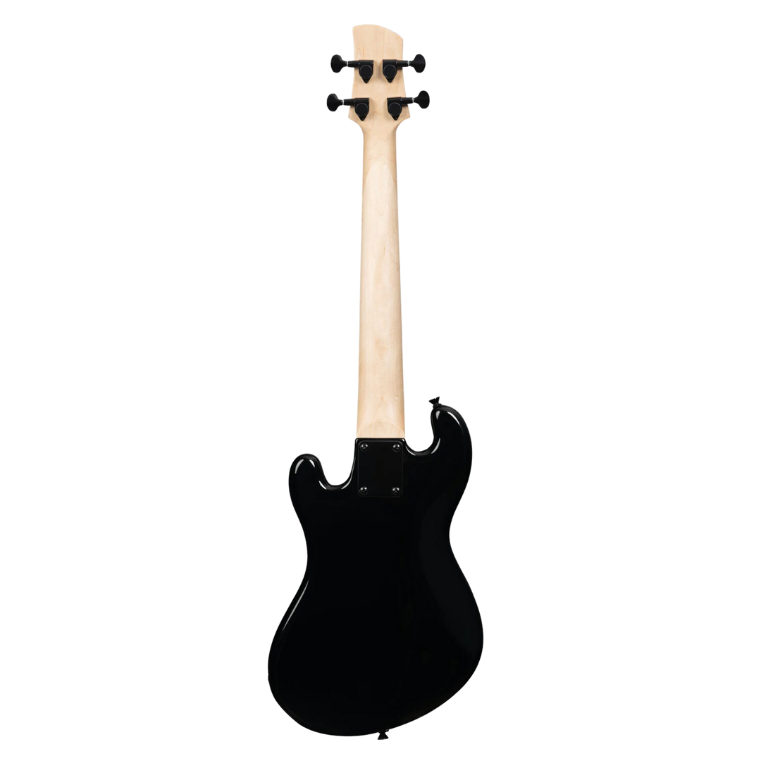 Ubass Kala Solid Body 4-String Jet Black - Bajo Eléctrico | Inspirado en la serie original California U•BASS®, este innovador bajo de escala corta ofrece una nueva visión del U•BASS®. El U•BASS® de cuerpo sólido de Kala presenta una elegante forma de cuer