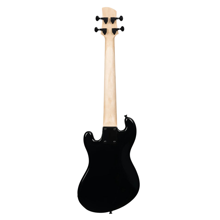 Ubass Kala Solid Body 4-String Jet Black - Bajo Eléctrico | Inspirado en la serie original California U•BASS®, este innovador bajo de escala corta ofrece una nueva visión del U•BASS®. El U•BASS® de cuerpo sólido de Kala presenta una elegante forma de cuer