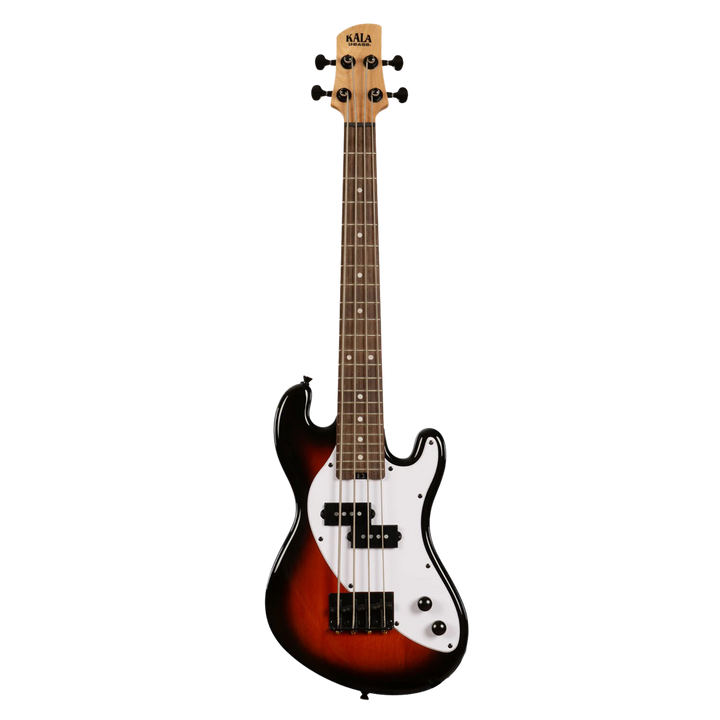 Ubass Kala Solid Body 4-String Sunburst - Bajo Eléctrico | Inspirado en la serie original California U•BASS®, este innovador bajo de escala corta ofrece una nueva visión del U•BASS®. El U•BASS® de cuerpo sólido de Kala presenta una elegante forma de cuerp
