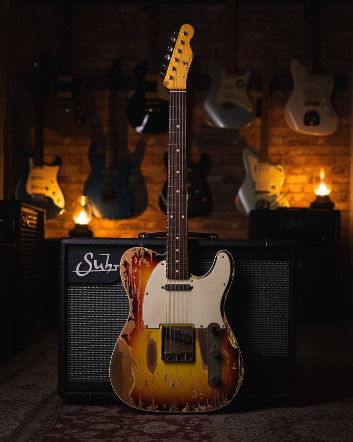 Nash guitars T63 3-Tone Burst Heavy Relic 2016