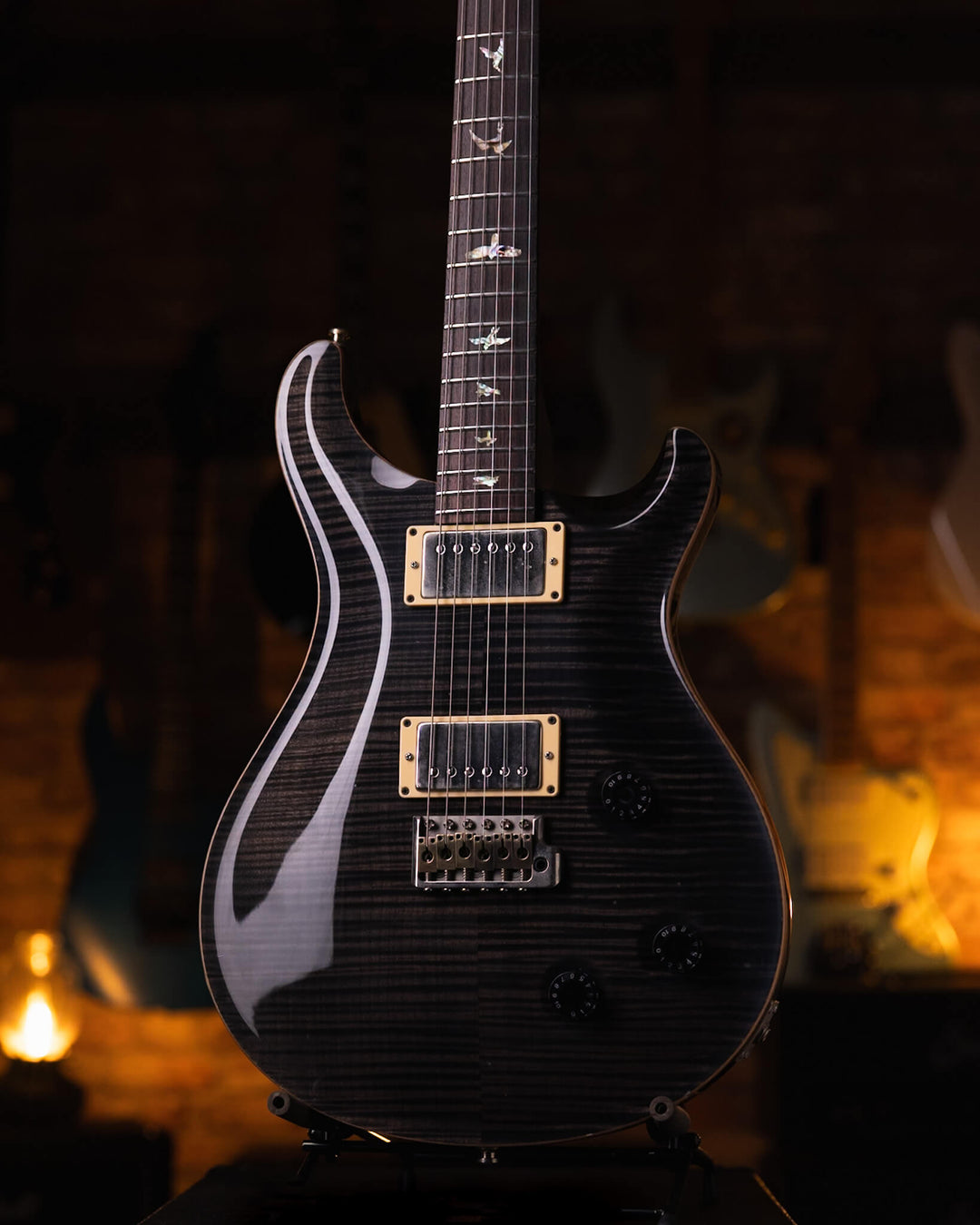 PRS Custom 22 20th Anniversary Trans Black 10 Top 2005