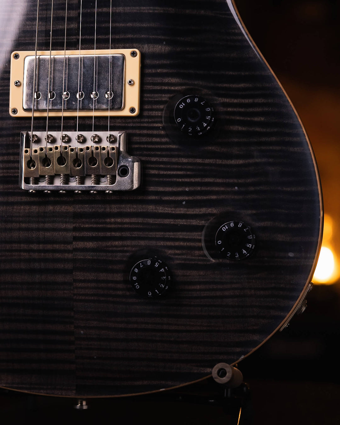 PRS Custom 22 20th Anniversary Trans Black 10 Top 2005