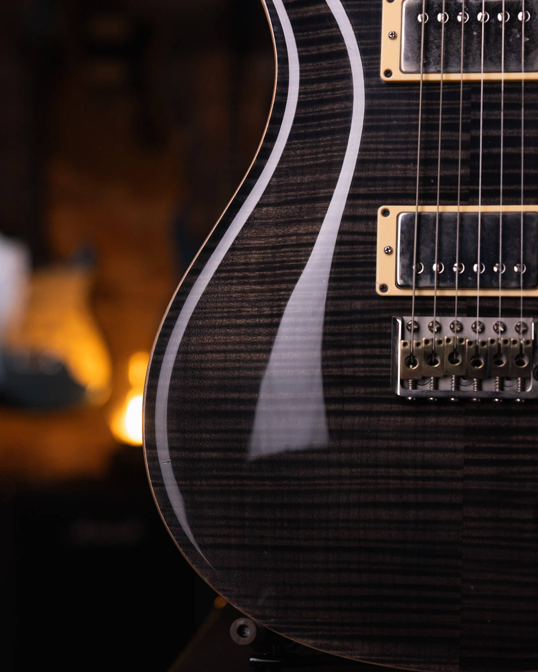 PRS Custom 22 20th Anniversary Trans Black 10 Top 2005