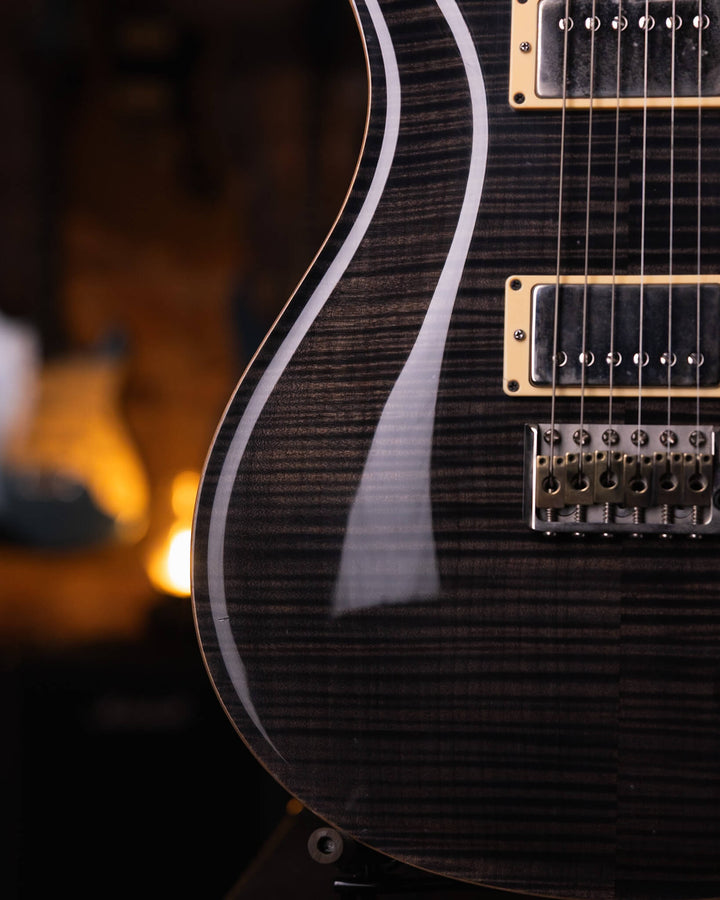 PRS Custom 22 20th Anniversary Trans Black 10 Top 2005