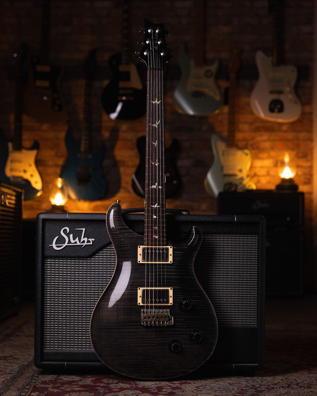 PRS Custom 22 20th Anniversary Trans Black 10 Top 2005