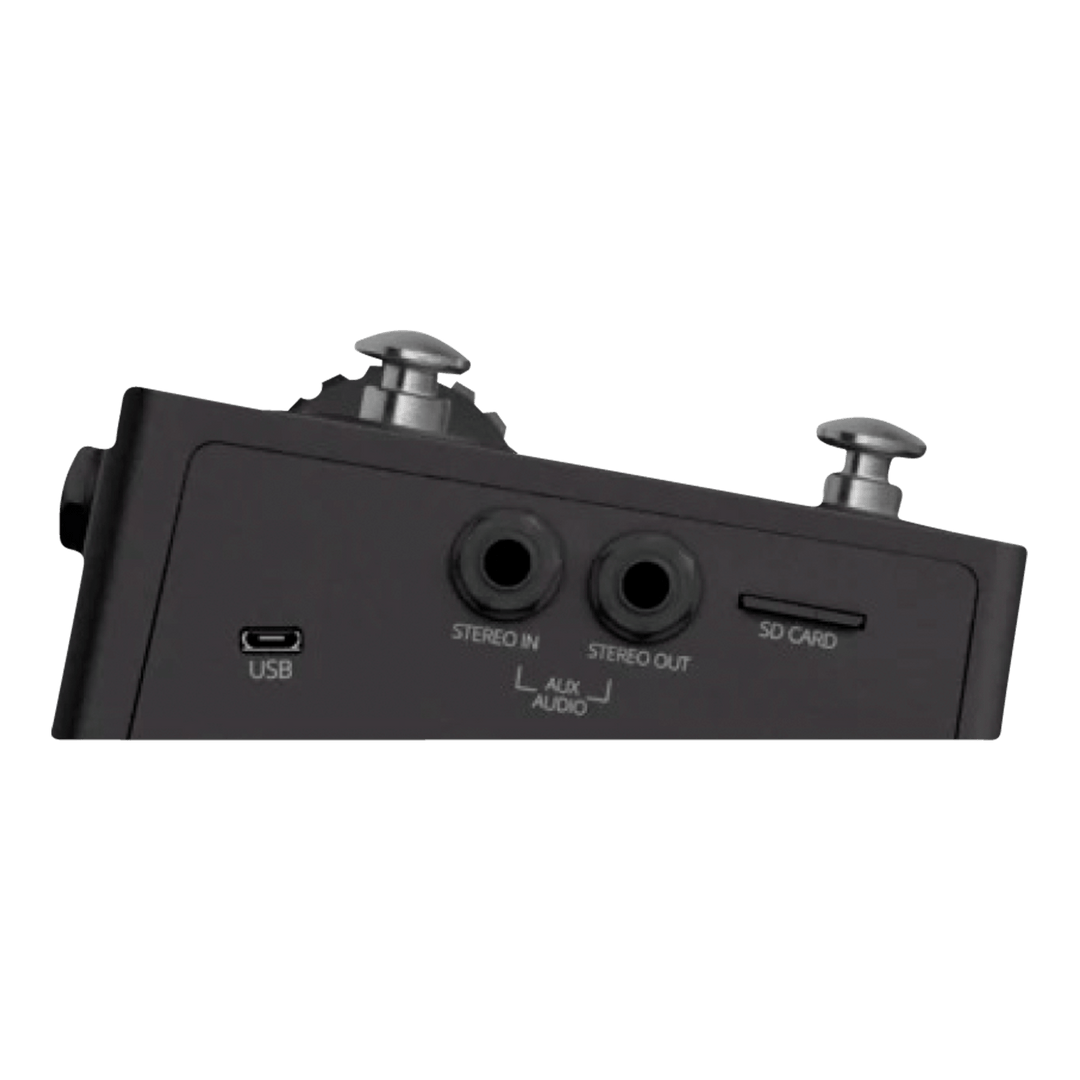 Singular Sound Aeros Loop Studio - Stock B - Pedal de Guitarra | Pedal Looper estéreo de 6 pistas con pantalla táctil, mezcla manos libres, looping paralelo y secuencial simultáneo y Wi-Fi/Bluetooth. Pedal Type • Looper Input • 1 x 1/4" Output • 1 x 1/4"