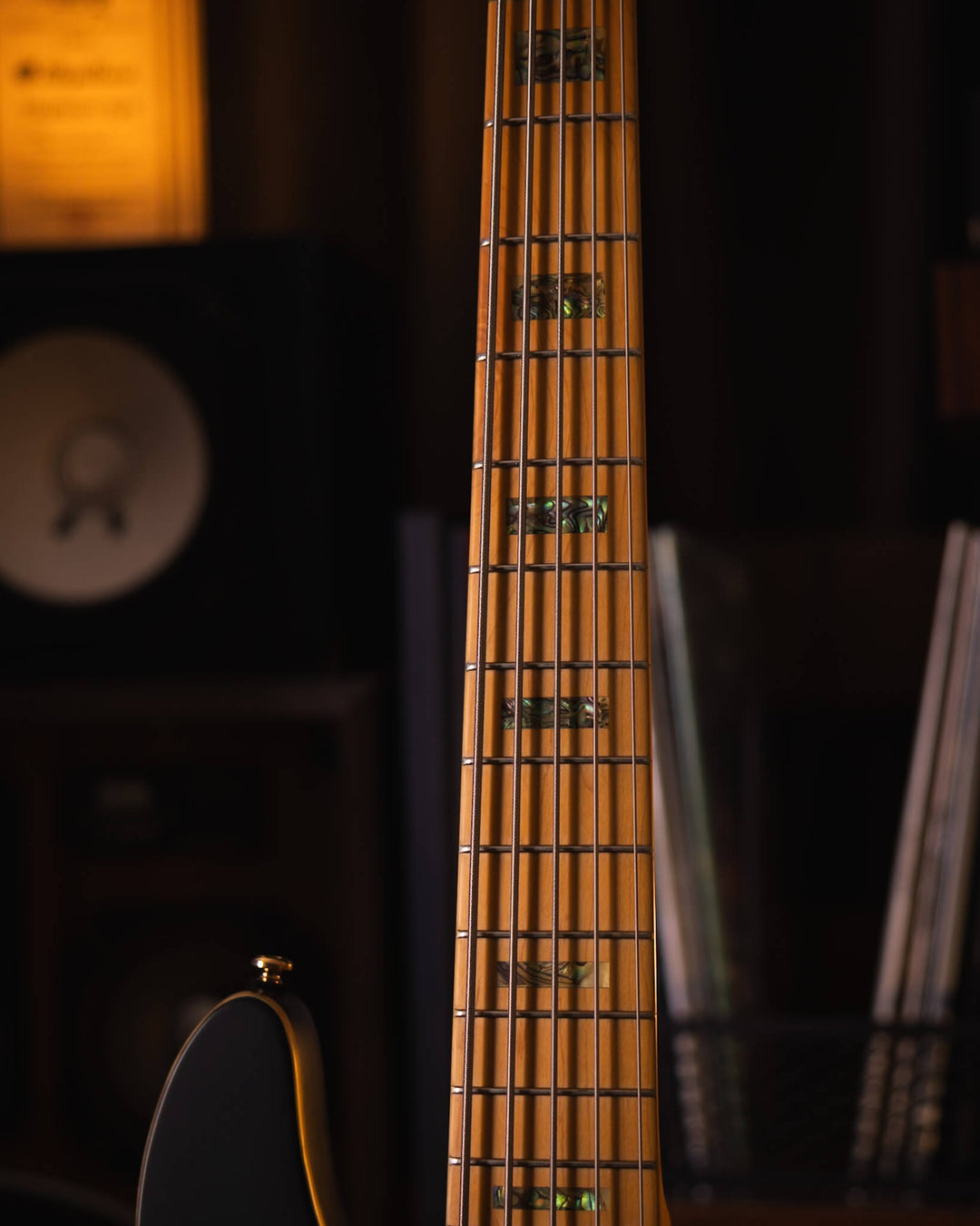 Sire V10-5 Transparent Green Satin Poplar Burl (2nd Gen) - Bajo Eléctrico