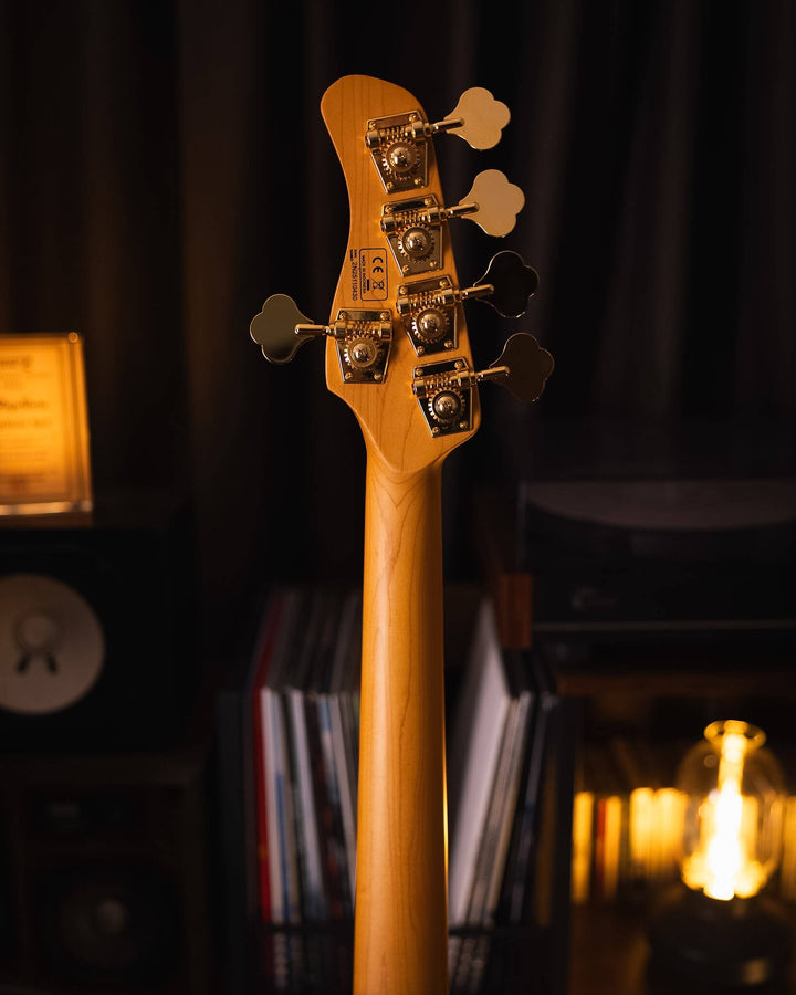 Sire V10-5 Transparent Green Satin Poplar Burl (2nd Gen) - Bajo Eléctrico