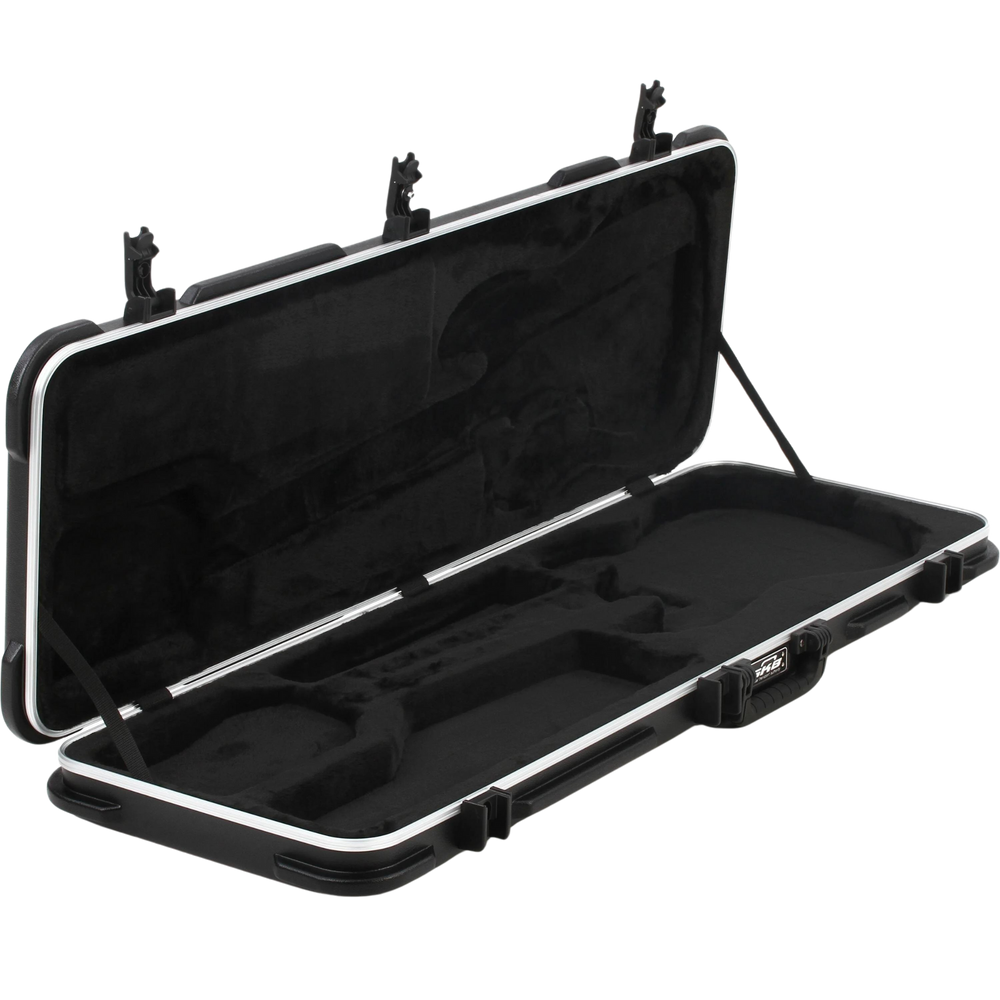 SKB Deluxe Electric Bass Rectangular Hardshell TSA Latch - Estuche Rígido para Bajo | SKB empezó a fabricar estuches para guitarras en California hace más de 30 años. Hoy en día, los mundialmente famosos estuches para bajos SKB establecen el estándar en p
