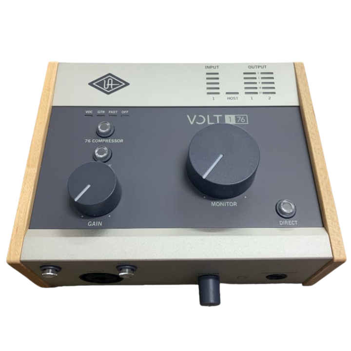 Universal Audio Volt 176 Interfaz de Audio USB-C | Volt 176 es la interfaz de audio USB diseñada para músicos y creadores de contenido que desean grabar audio con un sonido de estudio excepcional. Conéctala directamente a tu Mac, PC, iPad o iPhone, y Volt