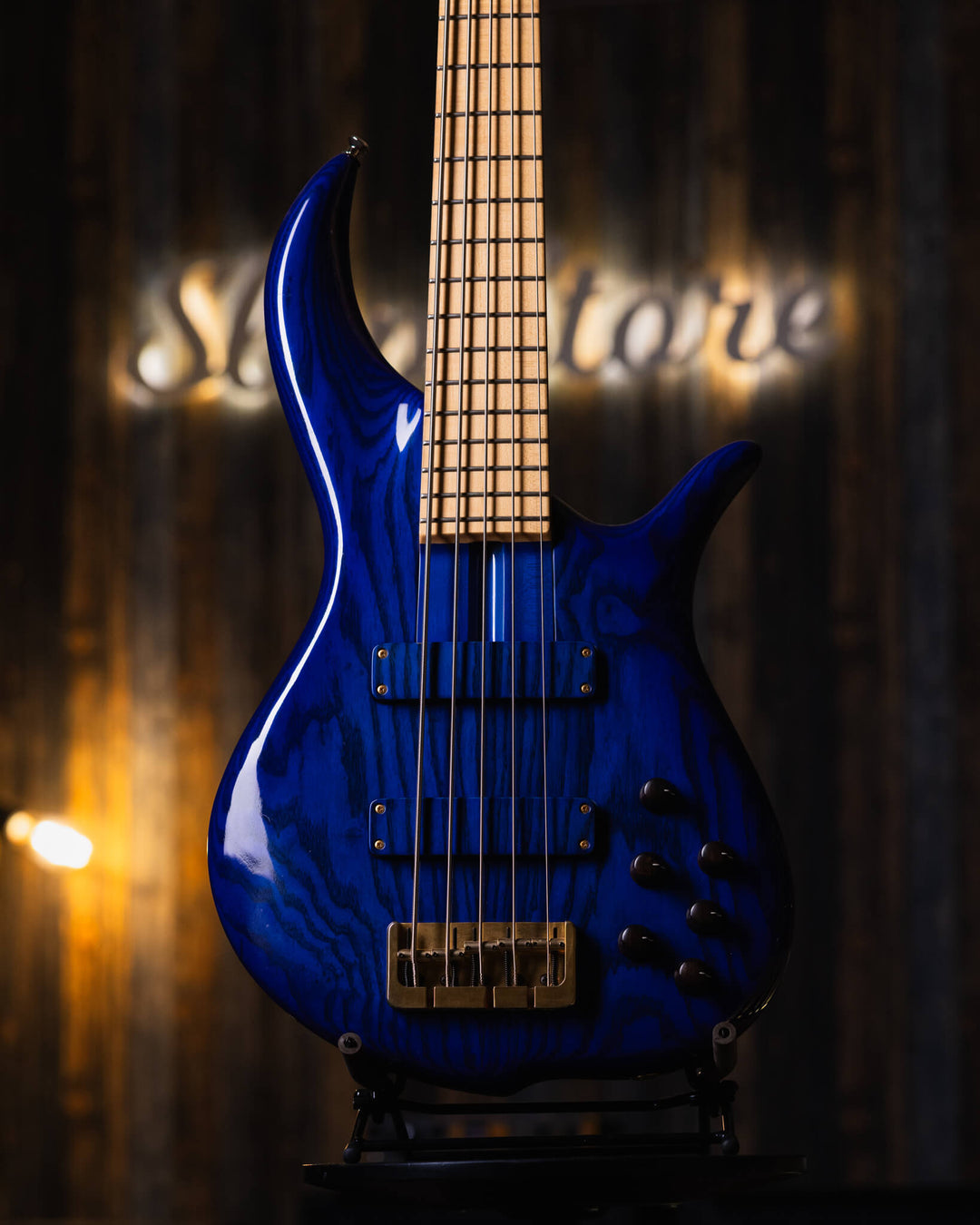 F Bass BN5 Transparent Blue 2017 - Bajo Eléctrico