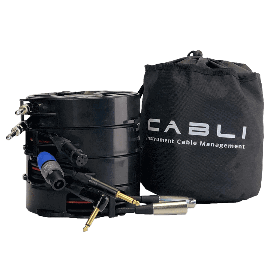 Singular Sound Cabli 5-Pack & Bag | With the Cabli (Incluye 5 Singular Sound Cabli y su funda respectiva.), you can install any music cable just once and you’ll never worry about cable slack again. When you’re ready to use your cable, pull out the desired