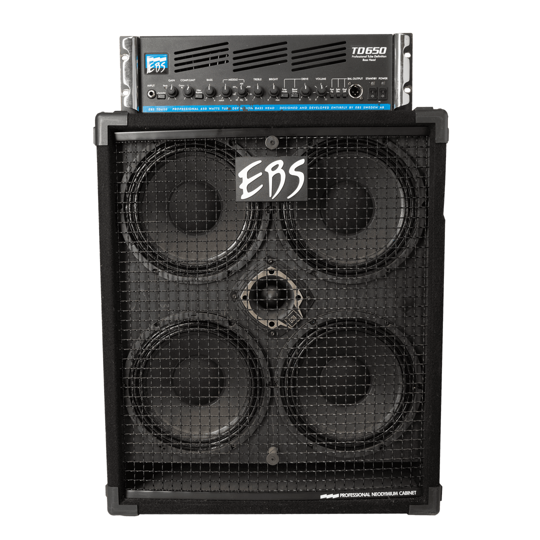 EBS TD650 + Neoline 410 | EBS TD650 Professional Tube Definition Bass Head | Gearhub