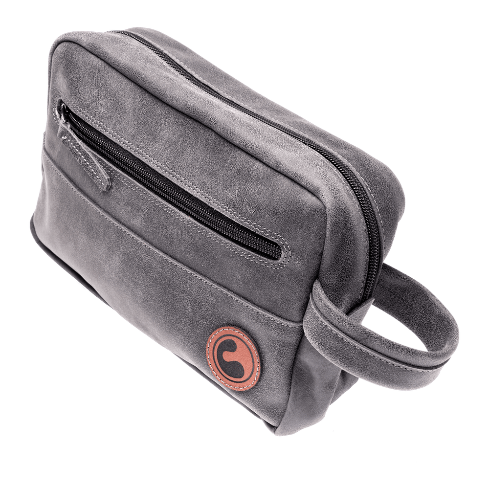Ergo Minibag Grey | Bolsos multi-uso con cara de cosmetiquero super cachilupi, hechas a mano en Santiago de Chile. Seguras, impermeables y muy onderas. Ideal para guardar las herramientas de tu instrumento. | Gearhub