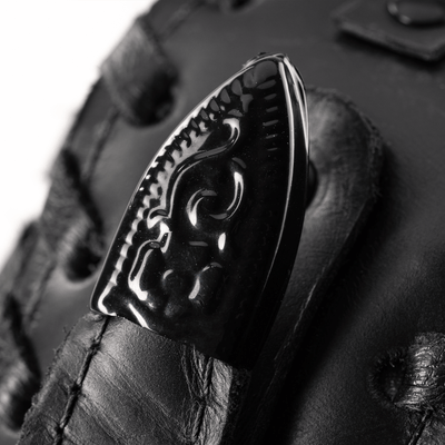 Evo Tex-Mex 3" All Black - Correa de Bajo - * Foto referencial: Al ser un producto de cuero, el color y patrón de puede variar ligeramente* Hecha a mano en Brasil* Largo mínimo: 110cm. (Aproximadamente) - SlapStore América Latina especialistas en Bajos de