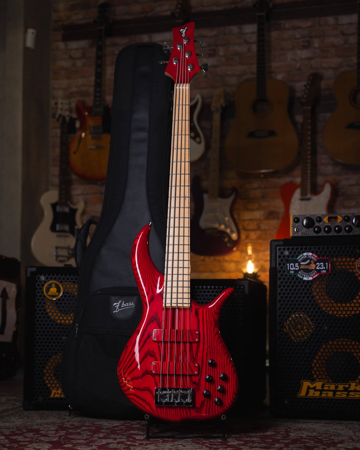 F Bass BN5 Transparent Red 2017 - Bajo Eléctrico