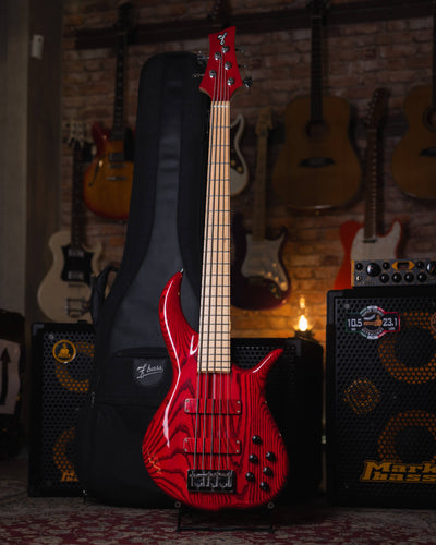 F Bass BN5 Transparent Red 2017 - Bajo Eléctrico
