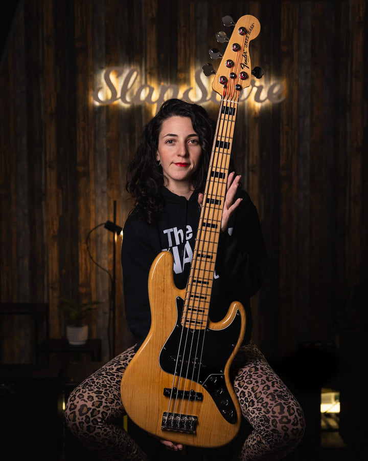 Fender Jazz Bass 5 American Deluxe Vintage Natural 2013